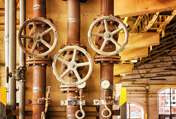 Industrial Valve With Pipe